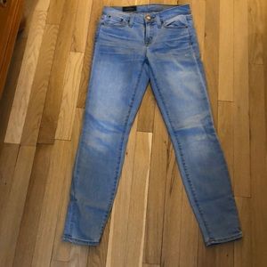 J Crew Toothpick pants in size 26 light denim
